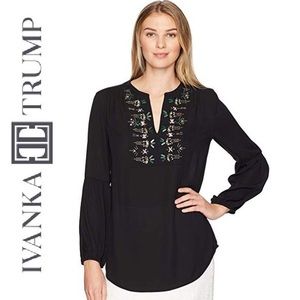 NWT Ivanka Trump Jeweled Blouse